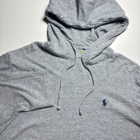 Polo Ralph Lauren Other - Polo Ralph Lauren Hooded T-Shirt Men's Medium Gray Heather Cotton Hoodie Jersey